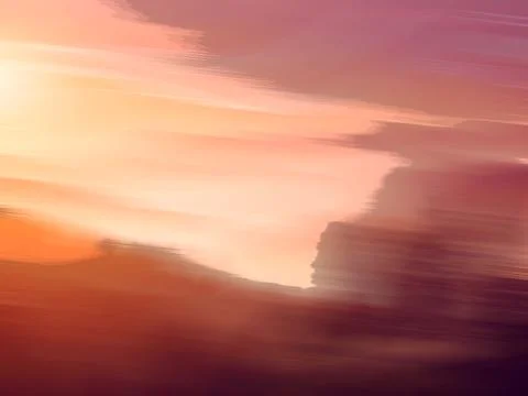 Abstract Warm Gradient Motion Blur Background With Soft Pastel Colors Stock Illustration