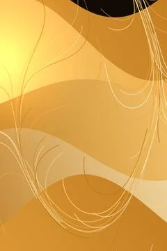 Abstract Warm Gradient Waves Stock Illustration