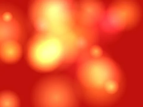 Abstract Warm Lighting Bokeh Texture with Soft Glowing Circles on Red and O.. Stock Illustration