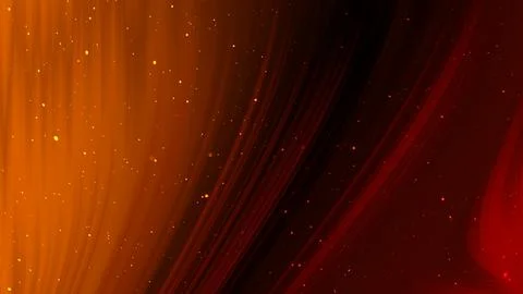 Abstract warm orange and dark red particles backdrop Stock Illustration