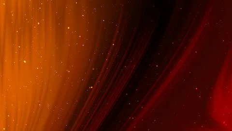 Abstract warm orange and dark red backdrop sparkling particles Stock Illustration