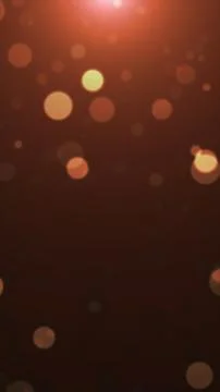 Abstract warm orange bokeh background with soft glowing circles floating on a 스톡 일러스트