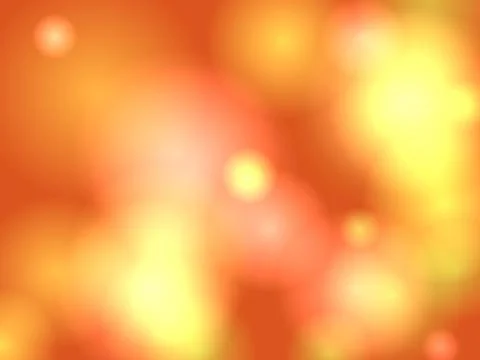 Abstract warm orange bokeh background with soft glowing light circles and b.. Stock Illustration