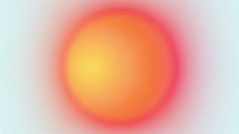 Abstract warm orange red glowing gradient sun circle motion background video Vídeos de archivo 342598461