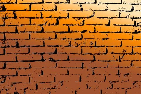 Abstract warm-toned background with subtle brick pattern in black Illustrazione stock