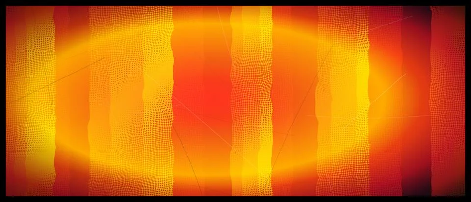 Abstract warm toned pattern blending wavy stripes and halftone texture Stock Photos