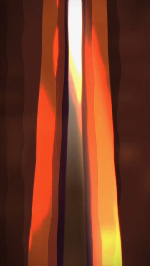 Abstract warm vertical wave pattern. 2d animation 库存影片 342579643
