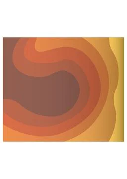 Abstract Warm Wave Paper Cut Background Stock Illustration