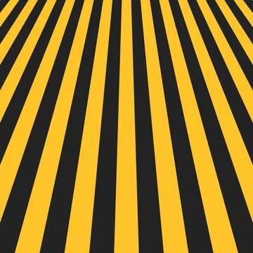 Abstract warning stripes perspective, dynamic yellow black industrial hazar.. Illustrazione stock