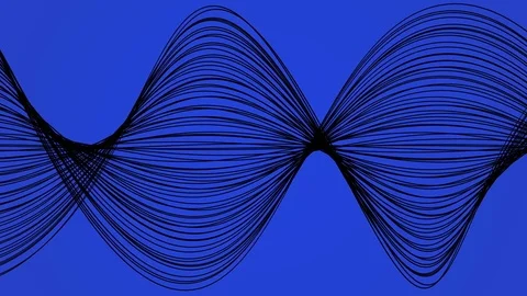 Abstract warp line modern background loop blue black Stock Footage 72713440