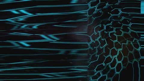 Abstract Warp Noise Loop Landscape Stock Footage 331079077