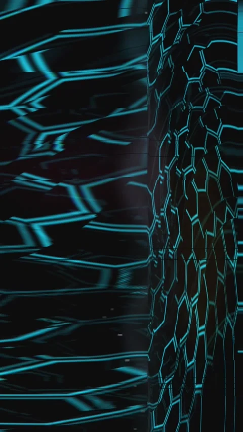 Abstract Warp Noise Loop Portrait Stock Footage 331079083