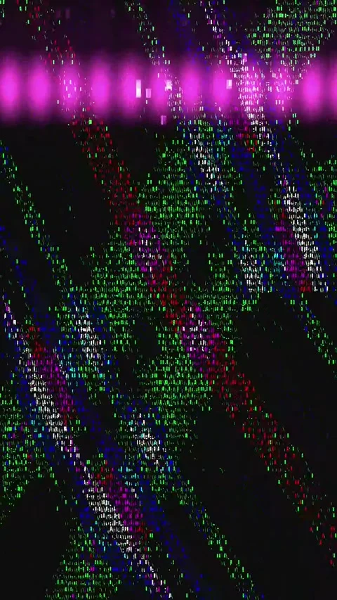 Abstract Warp Noise Loop Portrait Stock Footage 331094600