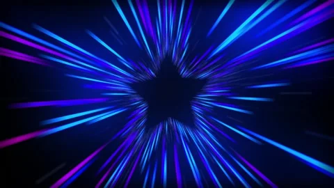 Abstract of warp or hyperspace motion in white star trail. Stock Footage 218985289