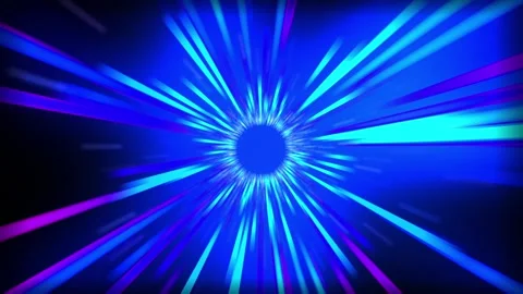 Abstract of warp or hyperspace motion in white star trail. Stock Footage 218985415