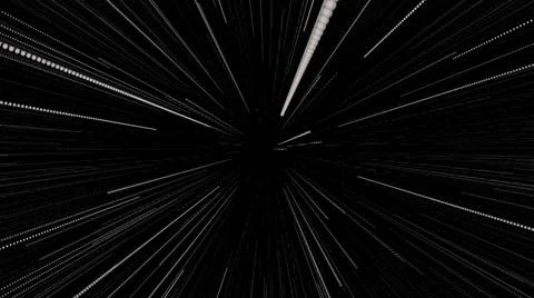 Abstract of warp or hyperspace motion . Exploding and expanding movement. Stock Illustration