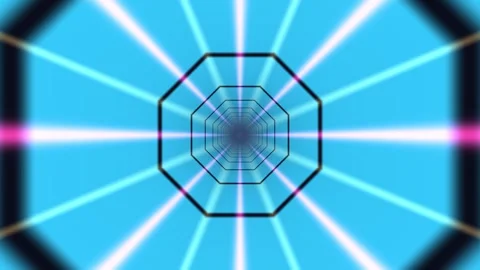 Abstract warp speed light background creates dynamic Stock Footage 342447359