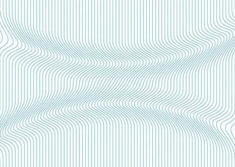 Abstract warped wavy blue teal lines tech minimal background Stock Illustration
