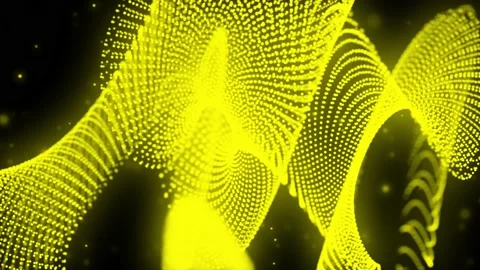 Abstract warping particle Stock Footage 155227910