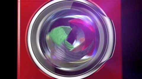 Abstract Washing Machine. Stock Footage 66517798
