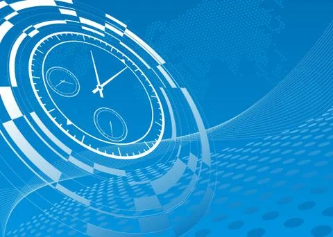 Abstract watch background Stock Illustration