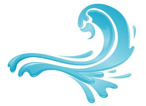 Abstract Water Arc Design Stock Illustration