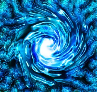 Abstract water background generated in the  computer Illustrazione stock