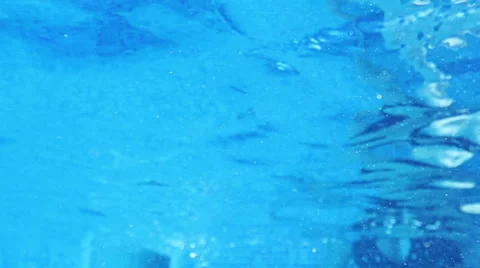 Abstract water background in swimming pool Stock Footage 47607249