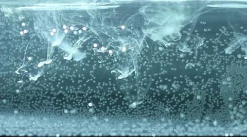 Abstract water background with white ink. Stock Footage 33828869