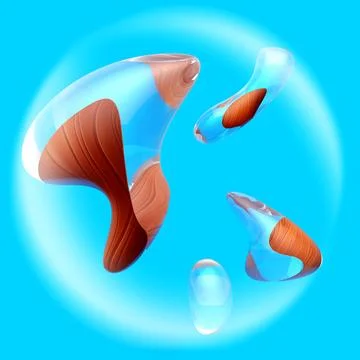 ABSTRACT WATER BALL Stock Illustration