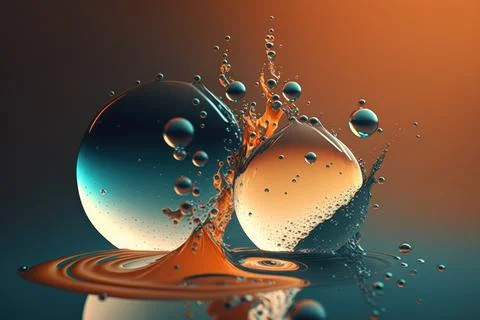Abstract water bubble drop color background graphic design wallpaper Stock Illustration