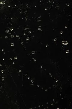 Abstract Water Bubbles on Dark Background - Unique Texture for Design Stock Photos