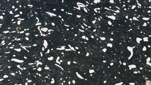 Abstract Water Bubbles in Dark Water Stock Footage 315180694