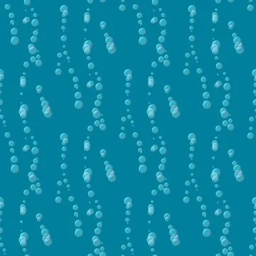 Abstract Water bubbles pattern. Seamless vector background イラスト素材