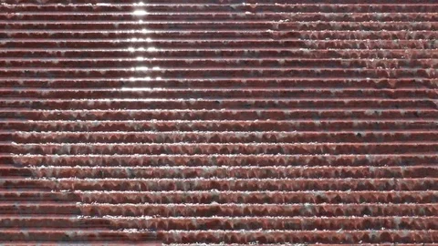 Abstract Water Cascading Wall Version 2 Stock Footage 79244012
