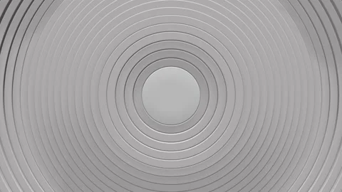 Abstract water circles looping with gray metal effect. Stock Footage 132838325