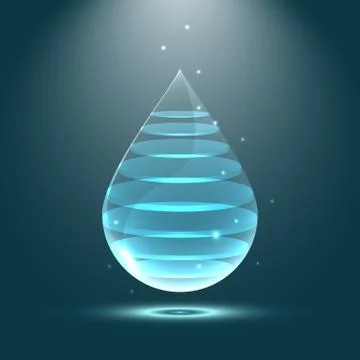 Abstract water drop background Stock-Illustration