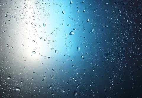 Abstract water drop blue light spot background 스톡 사진