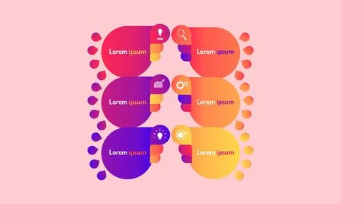 Abstract water drop data elements infographic modern design style with markpo Stock Illustration