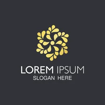 Abstract water drop element for logo Stock Illustration
