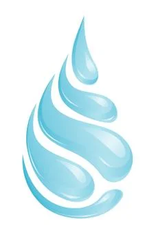 Abstract Water Droplets Stock Illustration