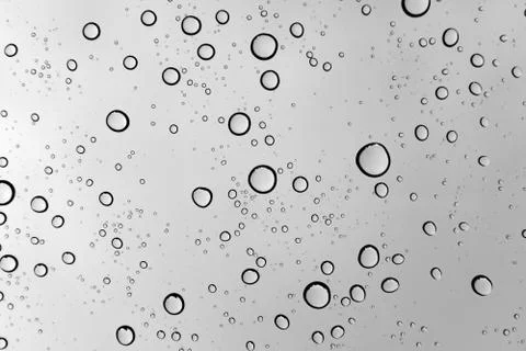 Abstract water drops on plain background Stock Photos