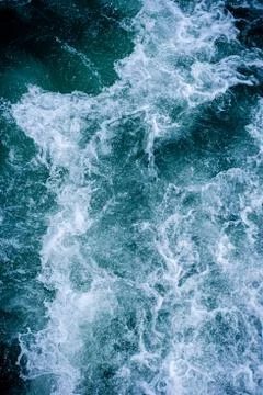 Abstract water ocean waves texture background. 写真素材