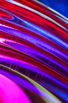 Abstract water pattern curve flow form macro wet Foto stock