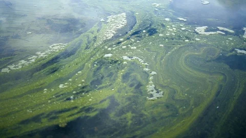 Abstract water pollution scenery Video stock 94363340