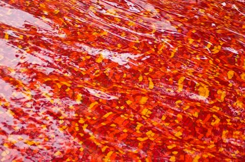 Abstract water on red pool Stock Photos