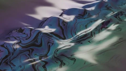 Abstract Water Reflection in Blue and Purple Stock Footage 324808659