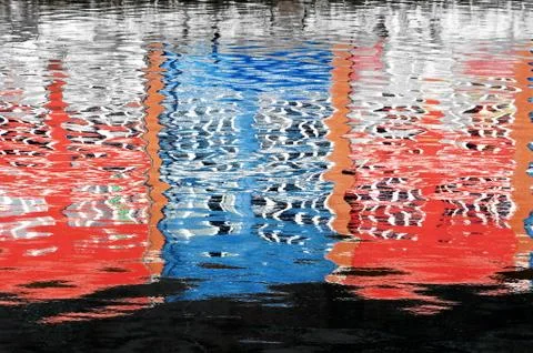 Abstract water reflection Stock Photos