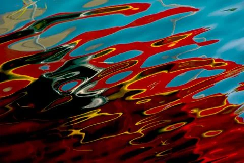 Abstract water reflections Foto stock