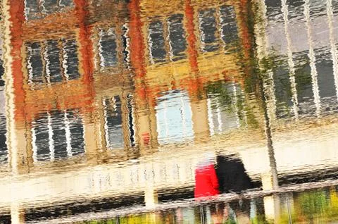 Abstract water reflections Foto stock